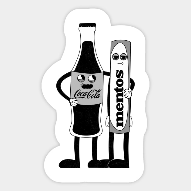 Coca Cola and Mentos. Sticker by AnnVas